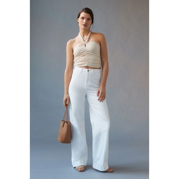 Anthropologie Denim - NWT Anthropologie The Skipper Full Length Jeans 28 $140 White Wide Leg